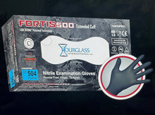 Load image into Gallery viewer, Black Nitrile Gloves XL – Extended Cuff – 100 Count