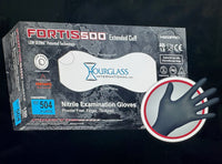 Black Nitrile Gloves XL – Extended Cuff – 100 Count