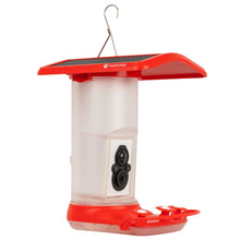 Load image into Gallery viewer, FeatherSnap Wi-Fi Solar Powered Smart Hummingbird Feeder - 33.8 fl oz Capacity - 13in L x 12in W x 14.5in H - Generation 1