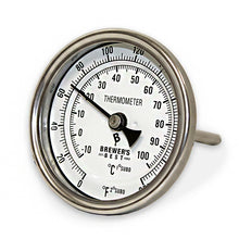 Load image into Gallery viewer, BREWER'S BEST ADJUSTABLE KETTLE THERMOMETER 3" DIAL & 4" PROBE