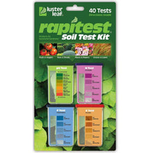 Load image into Gallery viewer, Luster Leaf® Rapitest® Soil Test Kit - 40ct - Tests Included : (10) pH, (10) Nitrogen, (10) Phosphorus & (10) Potash