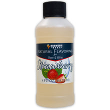 Load image into Gallery viewer, NATURAL STRAWBERRY FLAVORING EXTRACT 4 OZ