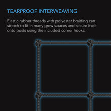 Load image into Gallery viewer, GROW TENT TRELLIS NETTING, FLEXIBLE ELASTIC CORDS, 4X4’