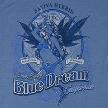 Load image into Gallery viewer, Blue Dream Strain Seven Leaf T-Shirt LG