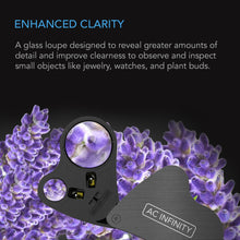 Load image into Gallery viewer, JEWELERS LOUPE, POCKET MAGNIFYING GLASS WITH LED LIGHT & DUAL LENSES