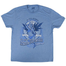 Load image into Gallery viewer, Blue Dream Strain Seven Leaf T-Shirt LG