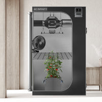 ADVANCE GROW TENT SYSTEM 3X3, 3-PLANT KIT, INTEGRATED SMART CONTROLS TO AUTOMATE VENTILATION, CIRCULATION, FULL SPECTRUM LED GROW LIGHT