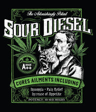 Load image into Gallery viewer, Sour Diesel Strain Seven Leaf T-Shirt 2XL
