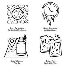 Load image into Gallery viewer, GrowlerWerks uKeg GO Pressurized Growler - 64 oz. - Tungsten