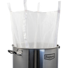 Load image into Gallery viewer, Mesh Grain Bag | Brew In A Bag | BIAB | Fits Most Pots and Kettles | 27.5 x 32.5 in.