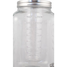 Load image into Gallery viewer, Glass Beverage Dispenser with Infuser and Stainless Spigot - 8L / 2.1 gal.