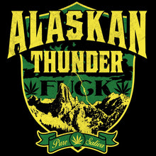 Load image into Gallery viewer, Alaskan Thunder Fuck Strain Seven Leaf T-Shirt MED