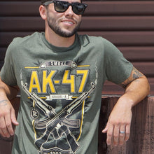 Load image into Gallery viewer, AK-47 Green Heathered Strain SevenLeaf T-Shirt MED