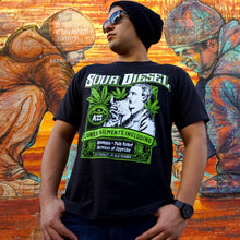 Load image into Gallery viewer, Sour Diesel Strain Seven Leaf T-Shirt 2XL