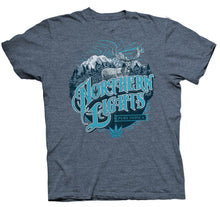 Load image into Gallery viewer, Northern Lights Strain Seven Leaf T-Shirt w/Black Light Responsive Ink MED