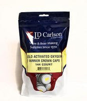 COLD ACTIVATED CROWN CAPS WITH OXY-LINER 144/BAG