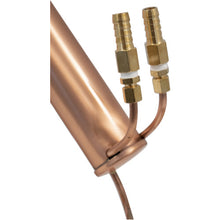 Load image into Gallery viewer, AlcoEngine Copper Pot Still Top w/ Barb Connections