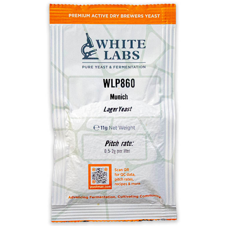 WHITE LABS MUNICH LAGER DRY YEAST 11 GRAM