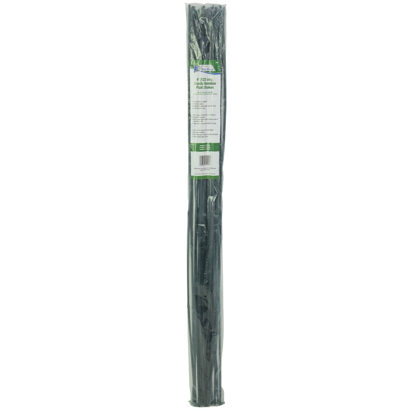 Gardener's Blue Ribbon® Bamboo Plant Stakes - 25pk - 4ft - 6-8mm Diam - Green
