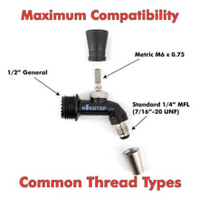 Load image into Gallery viewer, NukaTap® Mini Beer Faucet Assembly Kit | Flow Control Ball Lock Quick Disconnect (QD) | Duotight Adapter | Self Closing Spring