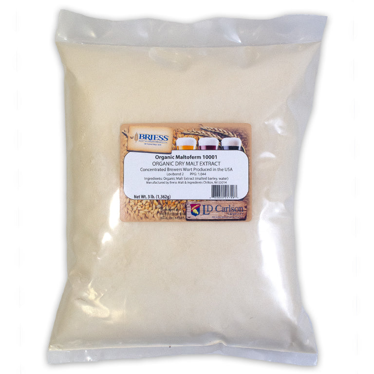 BRIESS MALTOFERM 10001 ORGANIC DRY MALT EXTRACT 3 LB