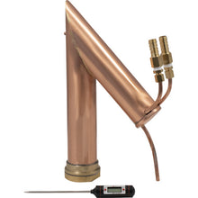 Load image into Gallery viewer, AlcoEngine Copper Pot Still Top w/ Barb Connections