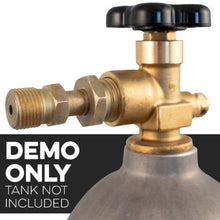Load image into Gallery viewer, KOMOS® CO2 Regulator to Nitrogen or Argon Tank Adapter | CGA320 Male Thread by CGA580 Male Thread