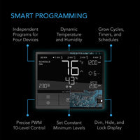 CONTROLLER 69 WIFI, INDEPENDENT PROGRAMS FOR FOUR DEVICES, DYNAMIC TEMPERATURE, HUMIDITY, SCHEDULING, CYCLES, LEVELS CONTROL, DATA APP