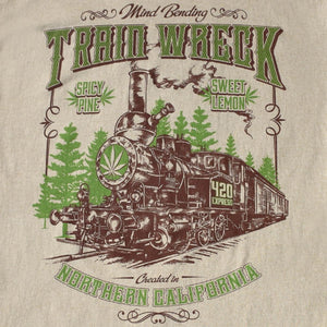 Train Wreck Strain Seven Leaf T-Shirt 2XL