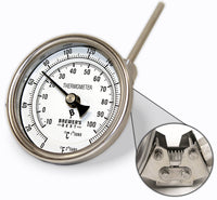 BREWER'S BEST ADJUSTABLE KETTLE THERMOMETER 3" DIAL & 4" PROBE