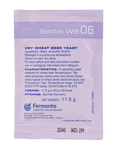 SAFALE WB-06 DRY WHEAT BEER YEAST 11.5 GRAMS