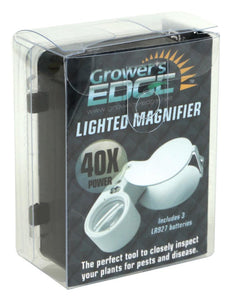 Grower's Edge Illuminated Magnifier Loupe 40x