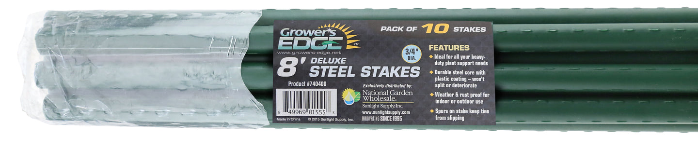 Grower's Edge Deluxe Steel Stake 3/4 in Diameter 8 ft (10/Bag