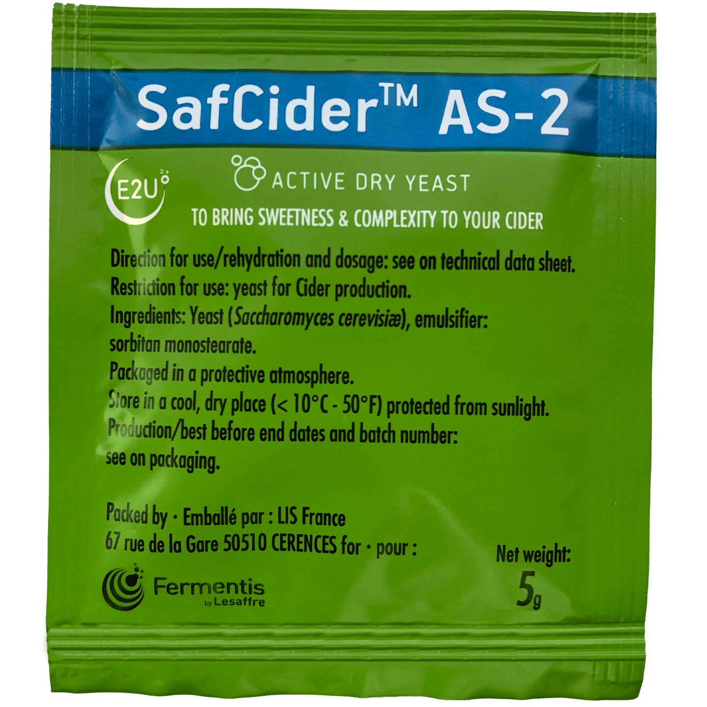 Fermentis SafCider™ AS-2 5g