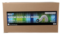 Ideal-Air Supreme Silver / Black Ducting 12 in x 25 ft