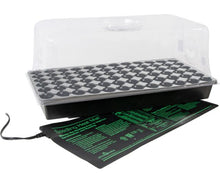 Load image into Gallery viewer, Jump Start Hot House w/Heat Mat, Tray, 72-Cell Insert, 7.5&quot; dome
