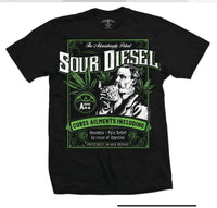 Sour Diesel Strain Seven Leaf T-Shirt LG