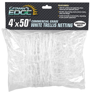 Grower's Edge Commercial Grade Trellis Netting 4 ft x 50 ft