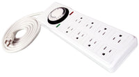 Autopilot Surge Protector / Power Strip with 8 outlets & timer