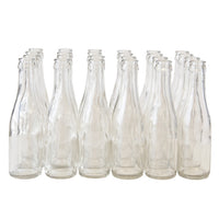 187 ML CLEAR CHAMPAGNE BOTTLES CORK OR CROWN FINISH  case of 24
