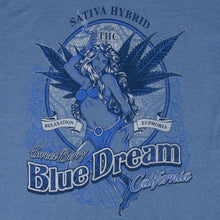 Load image into Gallery viewer, Blue Dream Strain Seven Leaf T-Shirt LG