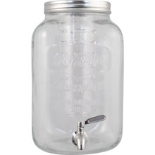 Load image into Gallery viewer, Glass Beverage Dispenser with Infuser and Stainless Spigot - 8L / 2.1 gal.