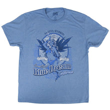 Load image into Gallery viewer, Blue Dream Strain Seven Leaf T-Shirt LG