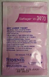 SAFELAGER W-34/70 DRY LAGER YEAST 11.5 G