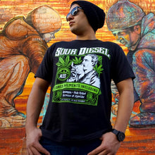 Load image into Gallery viewer, Sour Diesel Strain Seven Leaf T-Shirt XL