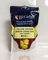 YELLOW CROWN CAPS WITH OXY- LINER 144/BAG