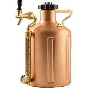 GrowlerWerks UKeg Pressurized Copper Growler 128 OZ/ 1 GALLON