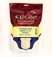 FLAKED RICE 1 LB. BAG OF GRAIN