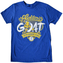 Load image into Gallery viewer, Golden Goat Strain Royal Blue Heathered Seven Leaf T-Shirt MED