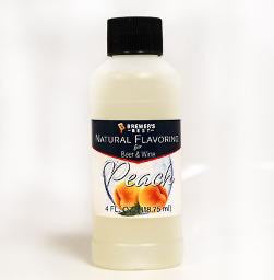 NATURAL PEACH FLAVORING EXTRACT 4 OZ